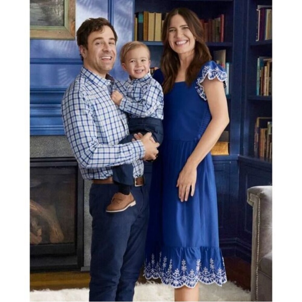 Gymboree Mandy Moore Royal Blue Midi Dress Mommy & Me Matching Dress Girls 3T - Picture 7 of 13